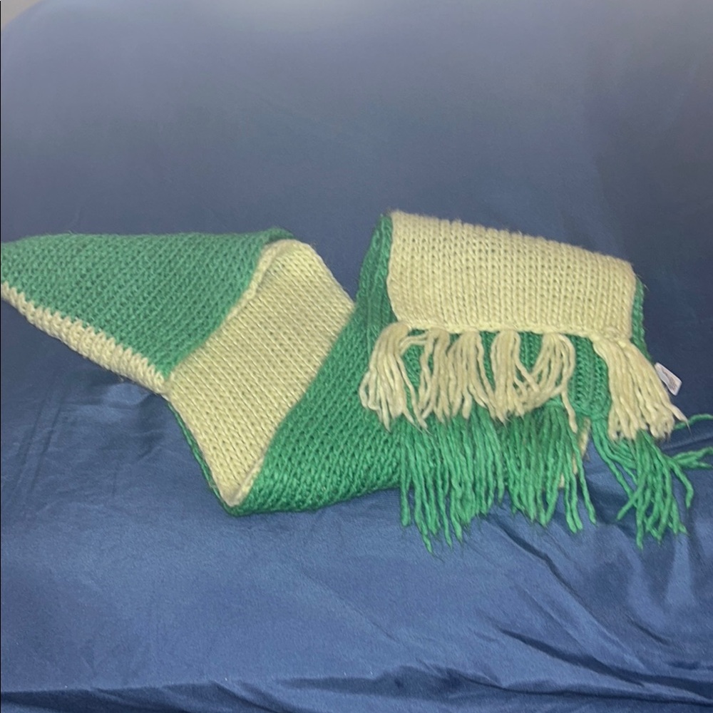 Old Navy Green and Yellow Scarf